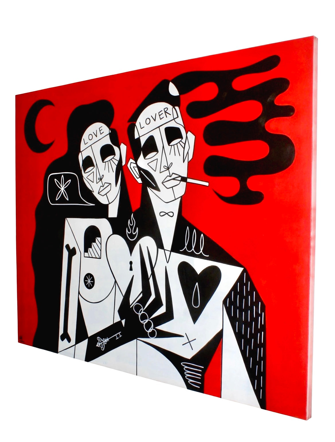“Hopeful romantic“ 48x60 acrylic on canvas
