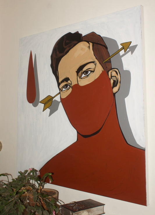 “Love stuck” original 48x48 acrylic on canvas