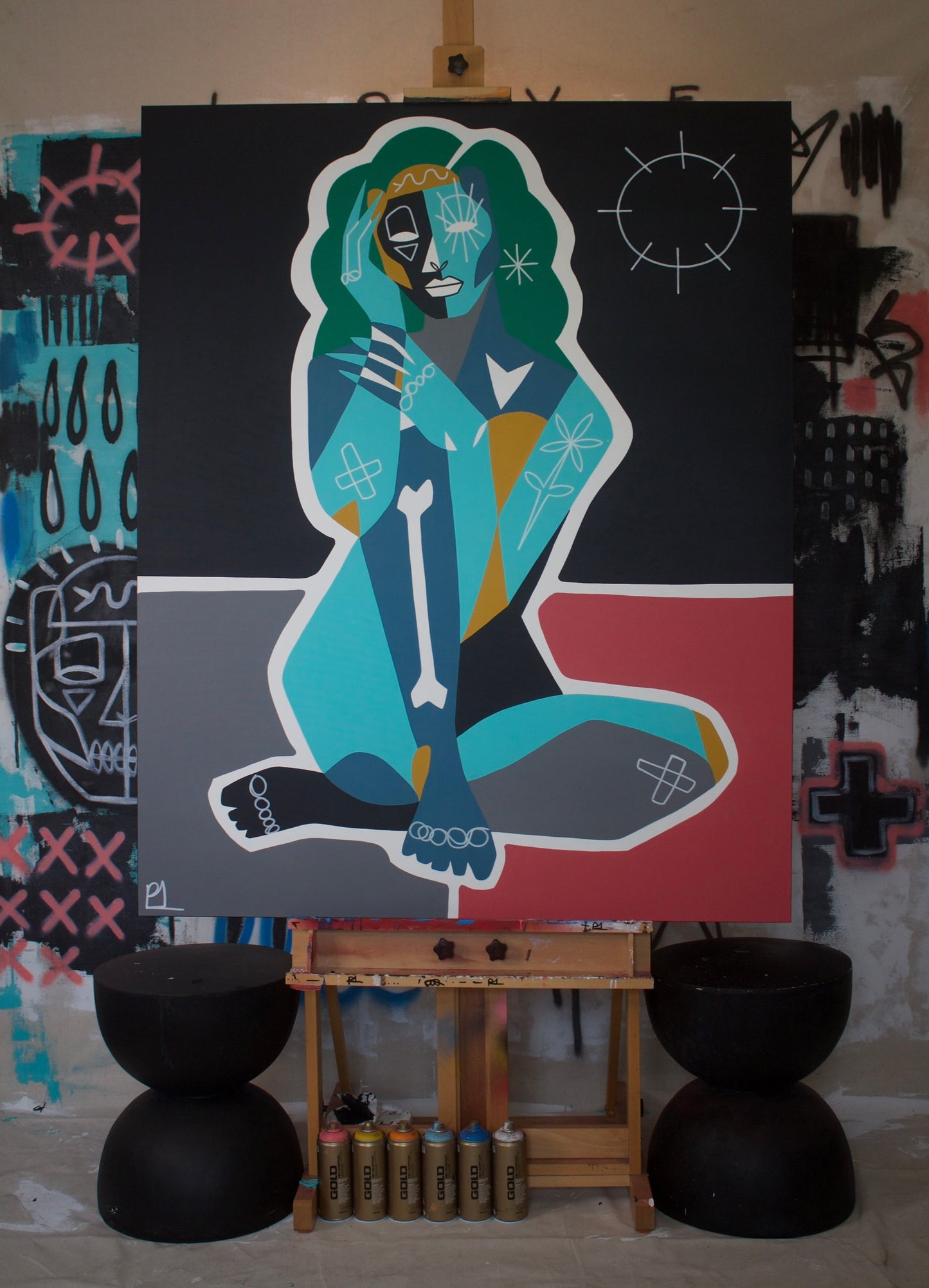 “Fortitude” 48x60 original acrylic painting on canvas